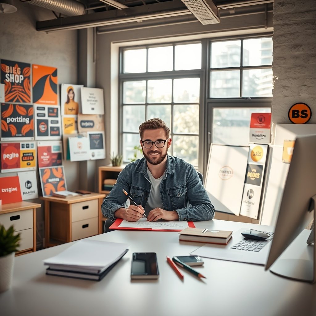 Graphic design for neighborhood shops
