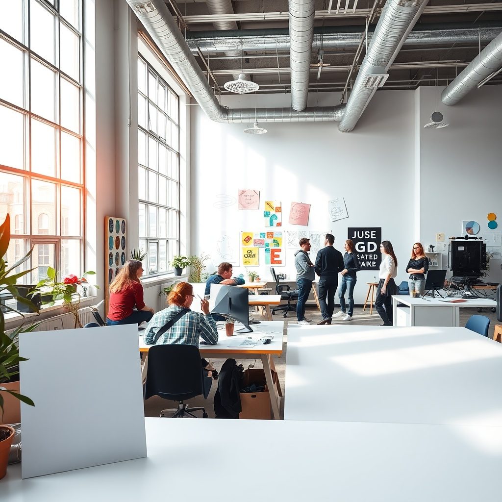 Graphic design studio for local shops